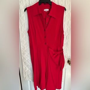 Calvin Klein casual red dress.